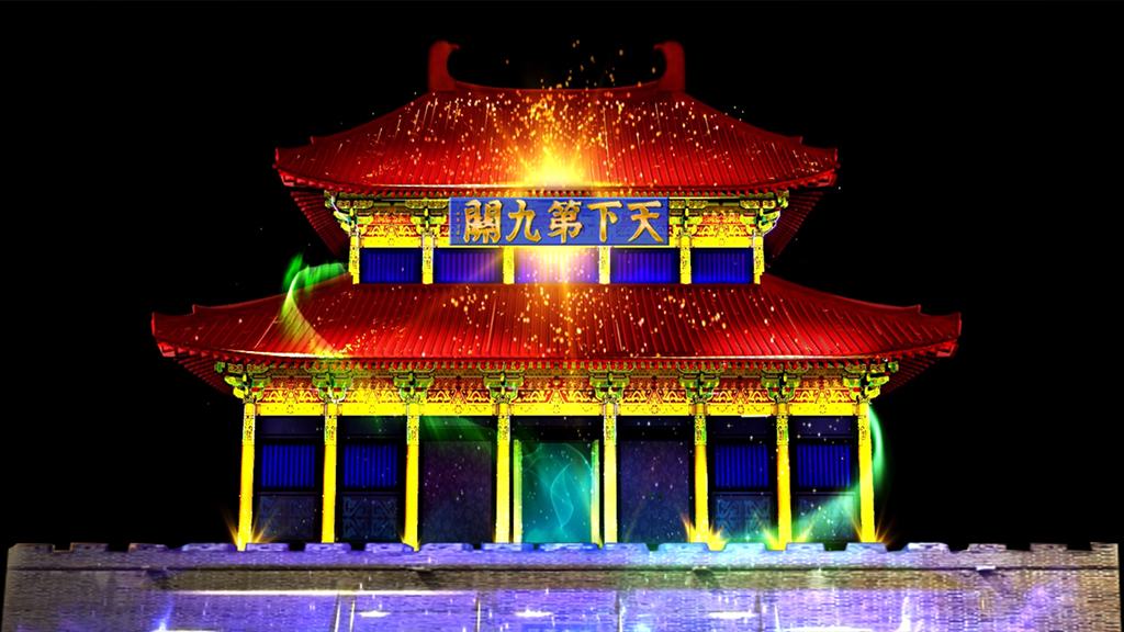 娘子关水幕灯光秀案例 / Water curtain night show case