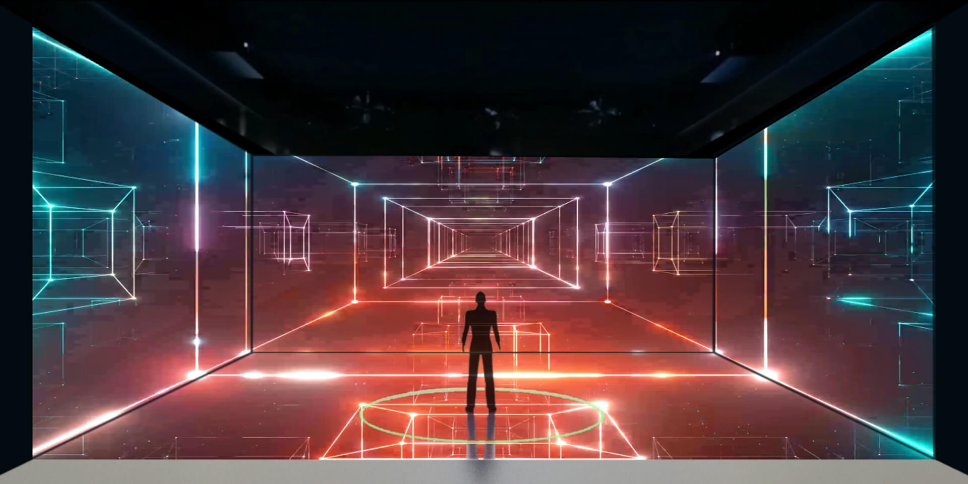 四折幕投影案例 / Four-sided folded screen projection